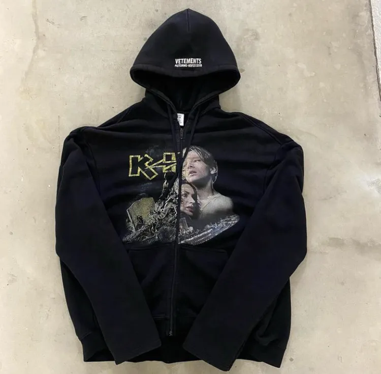 Vetements Titanic Zip Up Hoodie