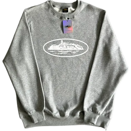 corteiz Alcatraz Crewneck grey