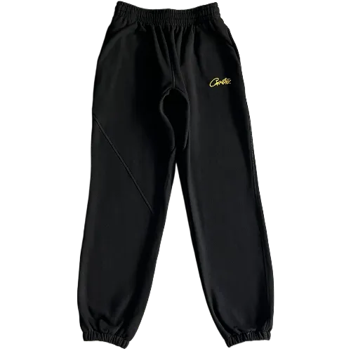 corteiz Pants Alcatraz Basic black-yellow