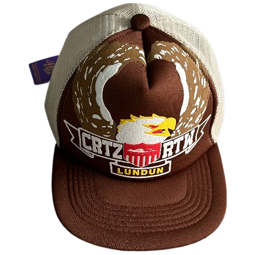 corteiz cap Trucker  Eagle -Brown