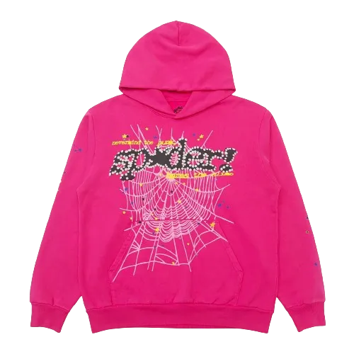 Sp5der Pink Hoodie