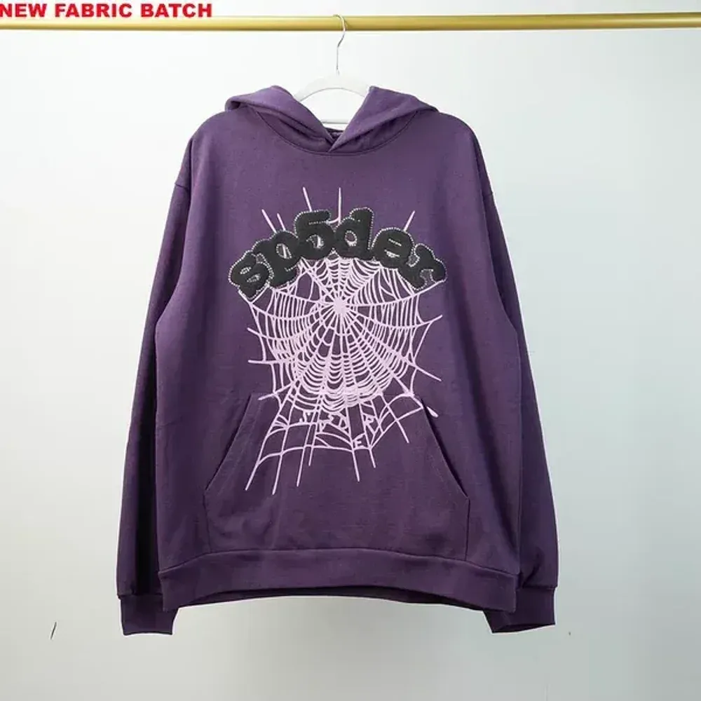 Sp5der Web Hoodie Purple